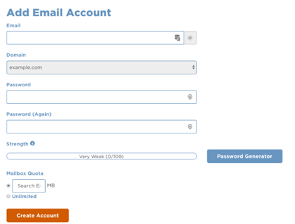How to create a Email account and setup mail client for cPanel ...
